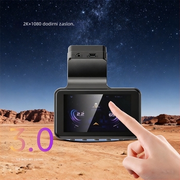 2K skrivena automobilna kamera, ultranocni vid, dvostruko snimanje (prije i poslije), 140° širokokotni ugao, 24-satno praćenje parkirališta