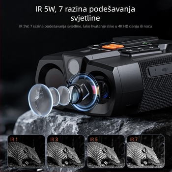 Infracrveni noćni uređaj za vanjsku upotrebu, 10x povećanje, 32 mm objektiv, domet gledanja do 800 m