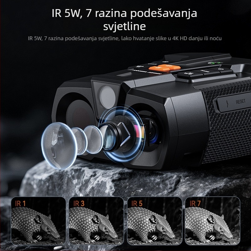 Infracrveni noćni uređaj za vanjsku upotrebu, 10x povećanje, 32 mm objektiv, domet gledanja do 800 m