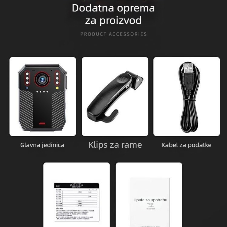 Tijelo kamera za provoz s 4K, otporna na eksplozije, dugotrajna baterija, noćni način snimanja, ultra-širokokutni objektiv