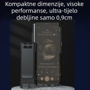 Policijska kamera za nošenje s 1080p videom, noćnim vidom, MicroSD pohrana, USB 2.0, elektronička stabilizacija