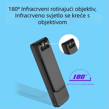 Policijska kamera za nošenje s 1080p videom, noćnim vidom, MicroSD pohrana, USB 2.0, elektronička stabilizacija