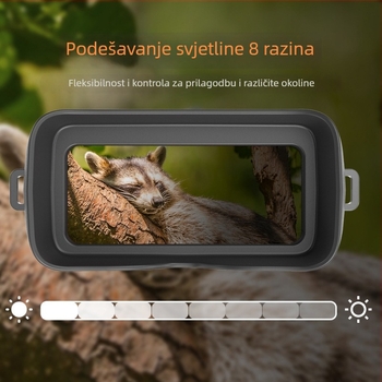Infracrveni binokular za noćni vid, 5x optičko povećanje, 8x digitalni zum, 42 mm objektiv, približno 600 m domet, 852 g težine