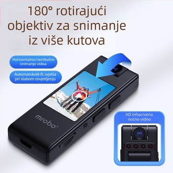 Kamera za akciju na grudnom remenu s CCD senzorom, 20 MP, 10× zum, dvostruka stabilizacija