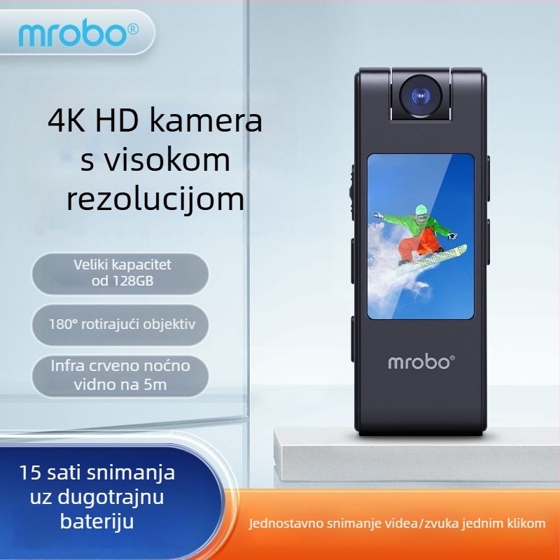 Kamera za akciju na grudnom remenu s CCD senzorom, 20 MP, 10× zum, dvostruka stabilizacija