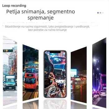 Automobilska dash kamera s prednjim i stražnjim dvostrukim snimanjem, 4K noćno snimanje, 170° široki kut, 2160p video, instalacija bez alata