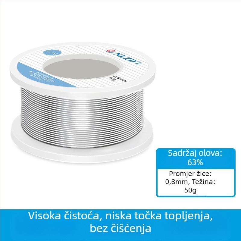 Niu Li žica za lemljenje s rosinovim jezgrom, s olovom, visoka čistoća, niska točka topljenja