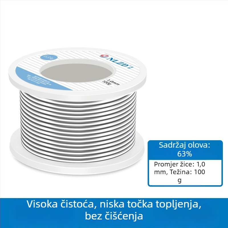 Niu Li žica za lemljenje s rosinovim jezgrom, s olovom, visoka čistoća, niska točka topljenja