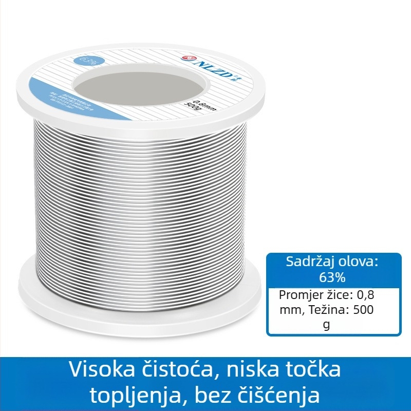 Niu Li žica za lemljenje s rosinovim jezgrom, s olovom, visoka čistoća, niska točka topljenja