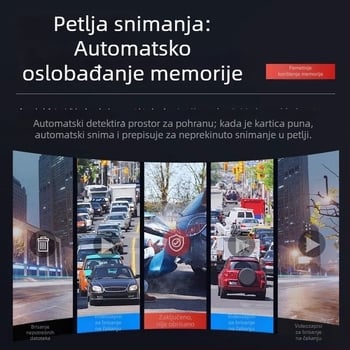 Patriot 2025 4K dash cam s dvostrukim snimanjem prednje i stražnje, 5,5-inčni dodirni zaslon, 9MP