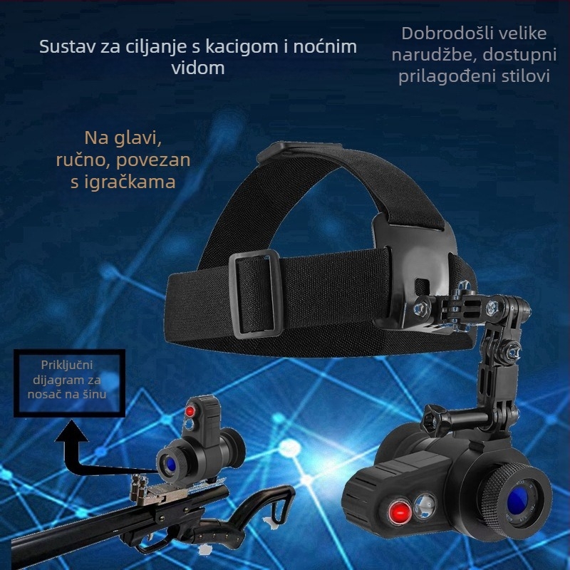 Nosič noćnog vida s infracrvenim laserskim ciljanjem — 7x povećanje, objektiv 40 mm, domet 150 m, težina 0,5 kg
