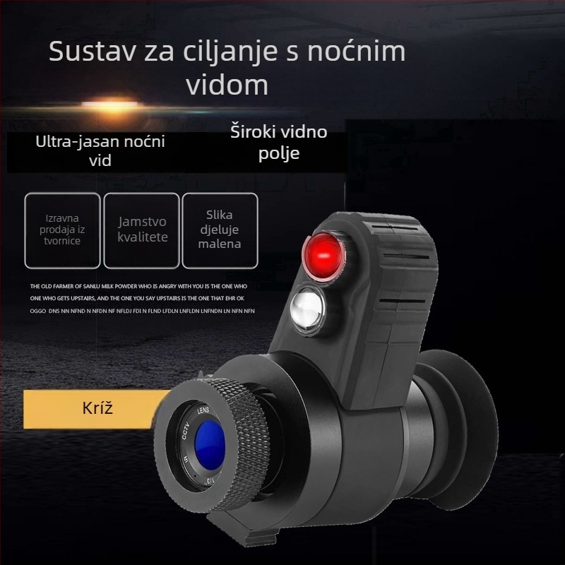 Nosič noćnog vida s infracrvenim laserskim ciljanjem — 7x povećanje, objektiv 40 mm, domet 150 m, težina 0,5 kg