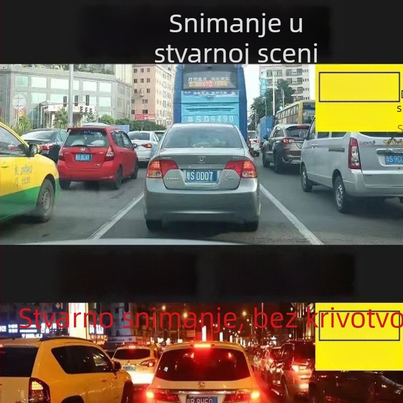 5-inčni IPS zaslon, 1296P Ultra HD dash kamera s zvjezdanim noćnim vidom, petlja snimanja i obrnuta slika