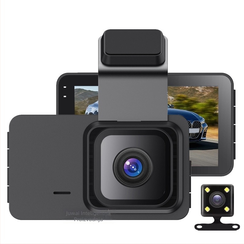 Prednja i stražnja dvostruka dash cam s WiFi, 1080P HD noćno snimanje, 140° kut gledanja, 5 MP senzor