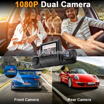 Četverokanalni dashcam s istovremenim prikazom — 1080p + 480 + 480 + 480, 170° široki kut, 3.0-inčni LCD, USB/HDMI, podrška TF kartice