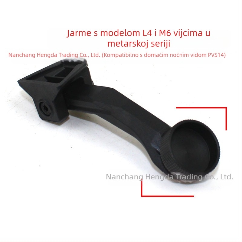 J-Arm za PVS14 uređaj za noćno viđenje, najlon monokularna spojna nosača, infracrveni noćni vizualni dodatak, Hot Battlefield, 0,02 kg