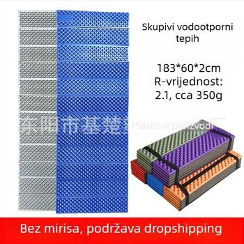 Vanjska vodootporna prostirka za kampiranje, sklopiva podloga, XPE pjena, model DY-2, za 1–2 osobe, protuklizna i otporna na vlagu