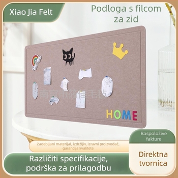 Prilagođena filc ploča za zid – Xiao jia, poliestersko vlakno, moderni stil, graviranje