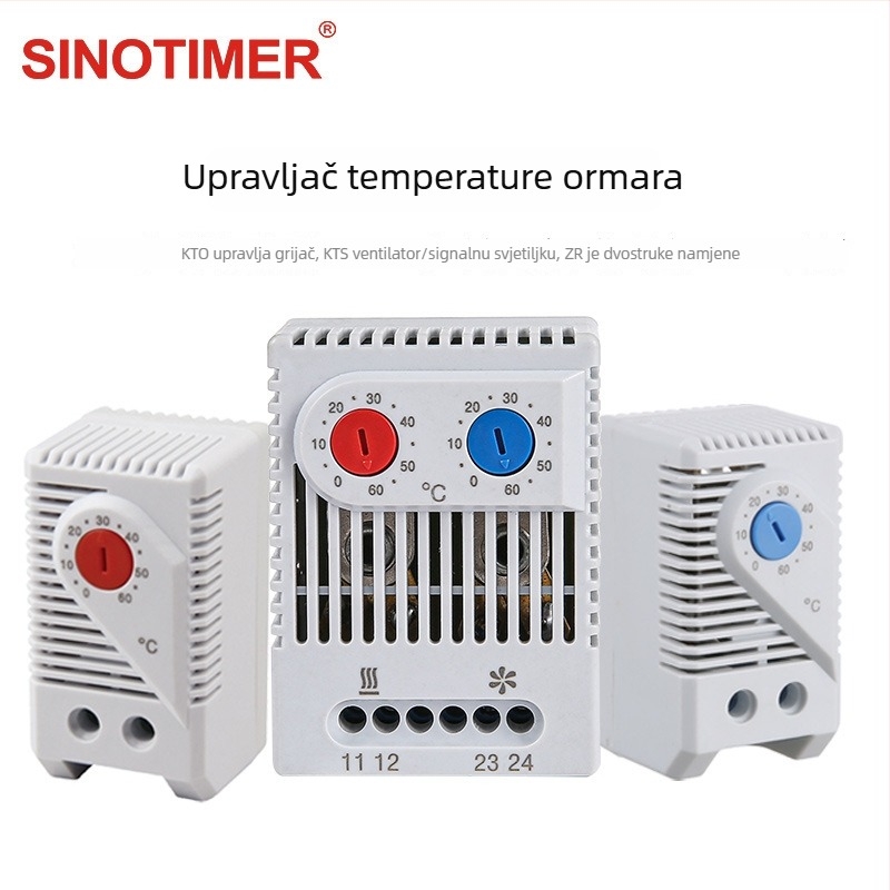 SINOTIMER KTO011/KTS011/ZR011 bi-metalen termometar s električnim kontaktom 0–60°C