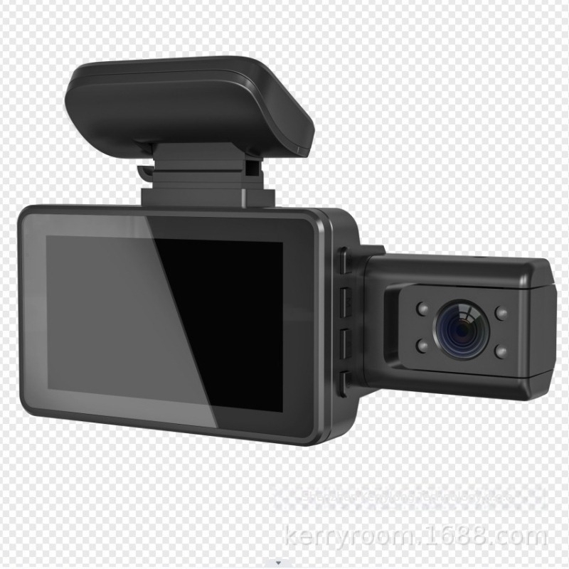 A88 dash cam za prednju i unutarnju kameru automobila, 1080p HD, infracrveno noćno snimanje, 140° široki kut, prednje i stražnje dvostruko snimanje, WiFi