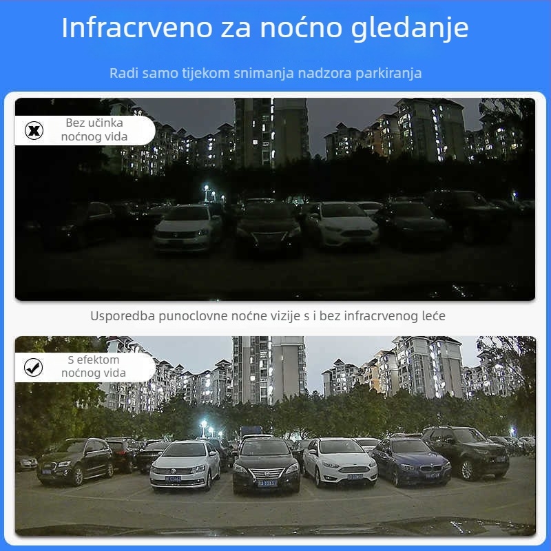 Skrivena dash kamera za automobil Honda Shadow, bežični 4K Ultra HD, prednje i stražnje dvostruko snimanje, 170° široki kut, F1.8 objektiv, noćno snimanje
