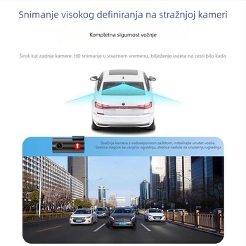Changan X5P1As dash cam – montaža na prednje staklo, prednje i zadnje dvostruko snimanje, 4K 2160p, 170° kut, otvor F1.8