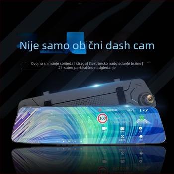 Auto kamera s 360° panoramskim prednjim i stražnjim dvostrukim objektivom, 1080P, noćno snimanje, 170° kut gledanja