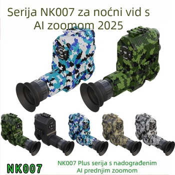 Infračerveni teleskop za noćni vid, povećanje 1–4×, objektiv 12/16 mm, domet vidljivosti 100–400 m, napajanje 3.7V, težina 0.295 kg