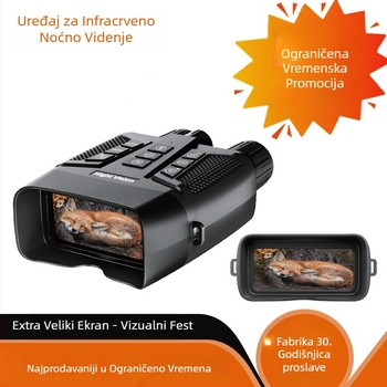 Infracrveni noćni uređaj s dvostrukim cijevima – povećanje 6x-10x, objektiv 42 mm, domet 600 m, baterija 5000 mAh