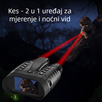 Infračrveni uređaj za noćno vidjenje s 4K kamerom, 8x digitalni zum, mjerenje udaljenosti do 350 m, baterija 4500 mAh