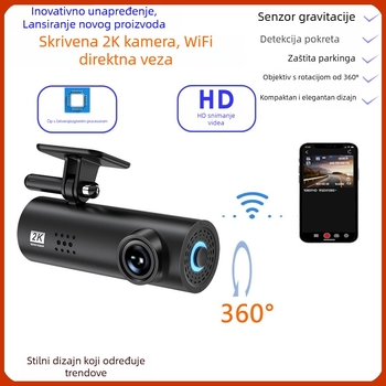 LF9 Kamera u obliku ruže sa Wi-Fi dash cam, noćni vid 1080p, 24-satno praćenje parkiranja