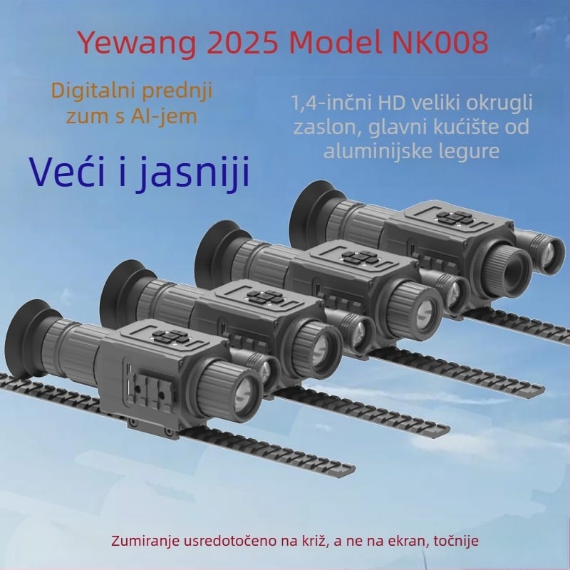 Infracrveni noćni teleskop NK008 - do 20× povećanja, domet 0–400 m, napajanje 3,7 V, težina 0,35 kg, HD s niskim osvjetljenjem