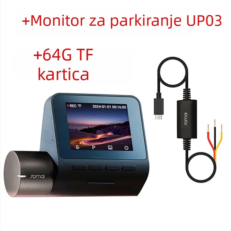 A510Lite dash kamera, 140° kut gledanja, 1600P, Wi-Fi, nadzor parkiranja, 2.0-inčni zaslon