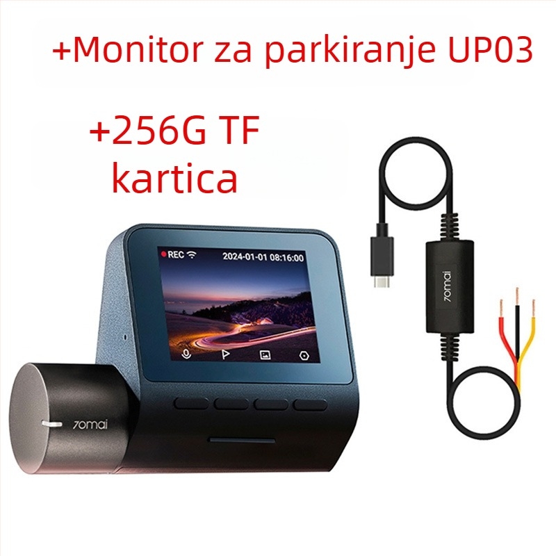 A510Lite dash kamera, 140° kut gledanja, 1600P, Wi-Fi, nadzor parkiranja, 2.0-inčni zaslon