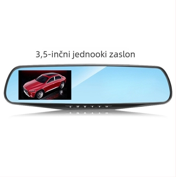 Noćna kamera za automobil s prednjim i stražnjim snimanjem, 1080P, 170° široki kut, 3,5-inčni dodirni zaslon, Wi-Fi