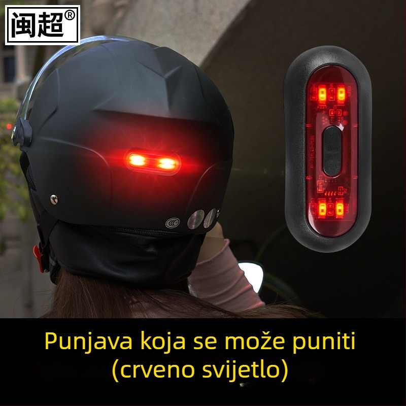 Motorska kaciga s upozoravajućim svjetlom i pametnim bočnim svjetlom (punjiva) – ABS; Tip proizvoda 21155187901; Stil Knight Protectors