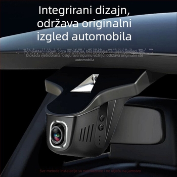 Automobilska kamera s dvostrukim objektivom, 1080p, 170° široki kut, WiFi, nadzor parkiranja