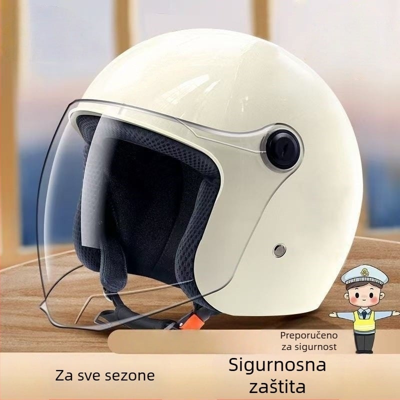 XJG ABS polovična kaciga za električna vozila, za odrasle, unisex, sve sezone, gradska vožnja