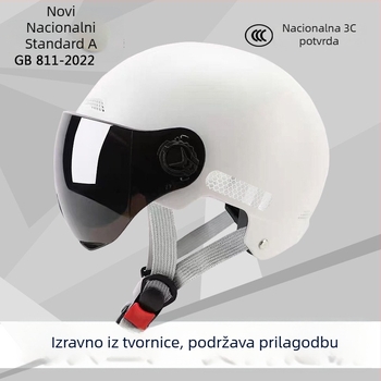3C certificirana kaciga za električni bicikl, polu-kaciga, ABS, zaštita od sunca za žene ljeti i sigurnost za muškarce tijekom cijele godine