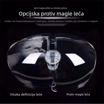 Vizir kacige za motocikle i električna vozila, proziran, anti-fog, visoke rezolucije, otporan na habanje, plastika, 3C potvrda 2017010201969674