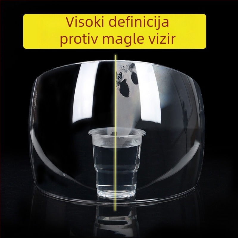 Vizir kacige za motocikle i električna vozila, proziran, anti-fog, visoke rezolucije, otporan na habanje, plastika, 3C potvrda 2017010201969674