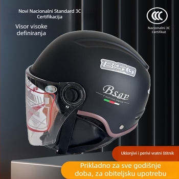 BSG polušlem, ABS, 3C certifikat, odvojiva, unisex sigurnosna kaciga za električna vozila i gradski prijevoz