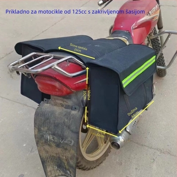 Xin Miao Platneni pannier za električni bicikl – stražnja torba za skuter, skladišni prostor, stil Knight zaštitna oprema