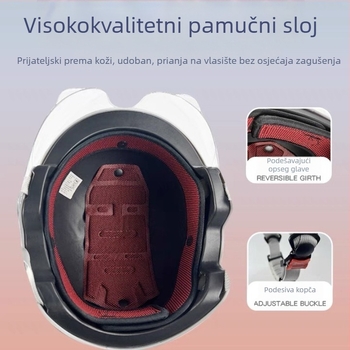Kaciga za električni romobil – ABS, 3C certifikat, polu-šlem stil, za svakodnevnu vožnju