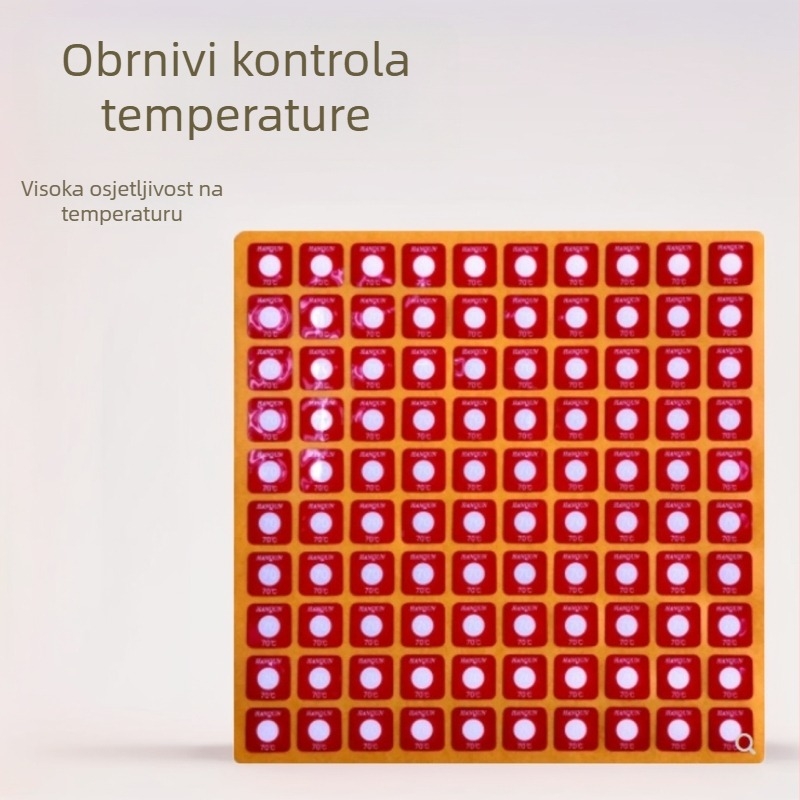 HQ serija reverzibilnih infracrvenih etiketa za temperaturu za hladnjak, etikete za temperaturu, kartice za prikaz termometra, prilagodljive, rezolucija temperature 110, kutija 1200 kom