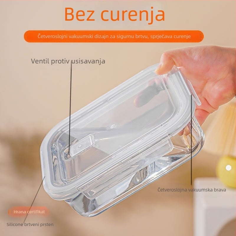 Kutija za hranu s hermetičnim poklopcem Yilan, plastika, očuvanje svježine, moderan jednostavan stil