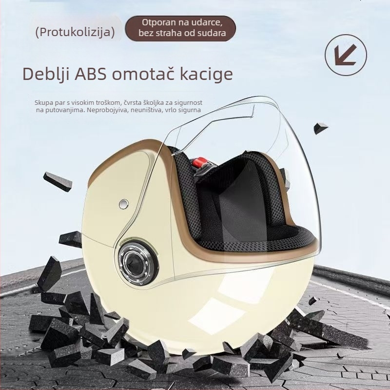 ABS 3/4 kaciga za električna vozila, univerzalna, za sve sezone, za svakodnevne vožnje