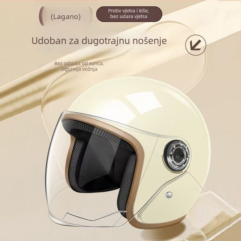 ABS 3/4 kaciga za električna vozila, univerzalna, za sve sezone, za svakodnevne vožnje