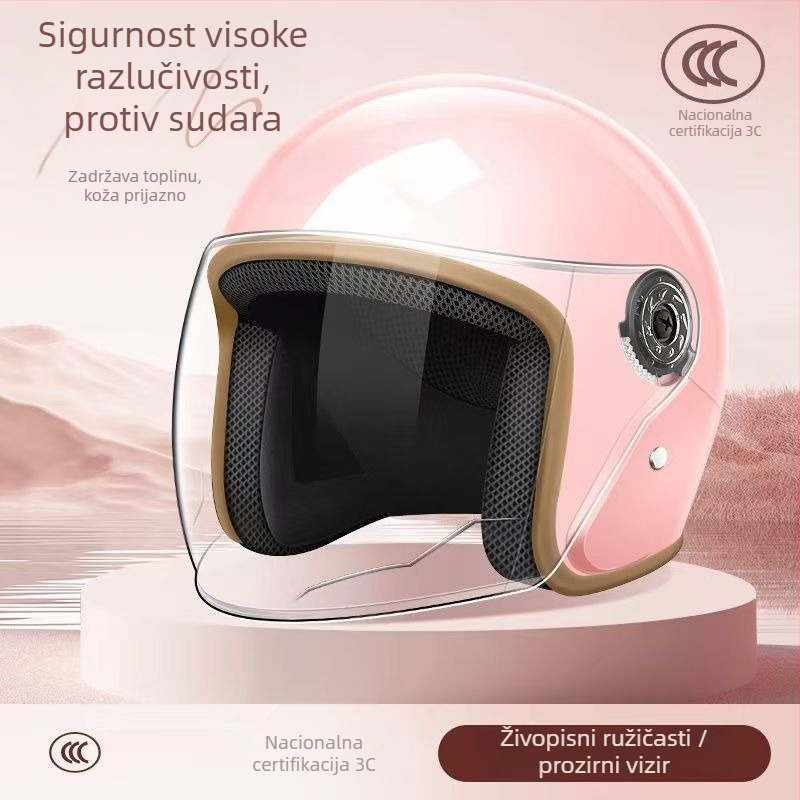 ABS 3/4 kaciga za električna vozila, univerzalna, za sve sezone, za svakodnevne vožnje