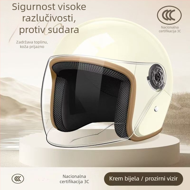 ABS 3/4 kaciga za električna vozila, univerzalna, za sve sezone, za svakodnevne vožnje